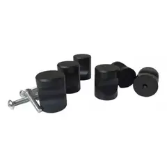 LISM - Pack 5 Unid Tirador Perilla Balin + Tornillo 25x18mm Negro338031