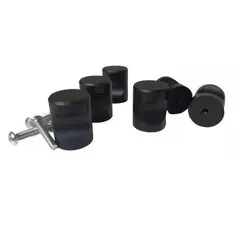 LISM - Pack 5 Unid Tirador Perilla Balin + Tornillo 23x18mm Negro 338030