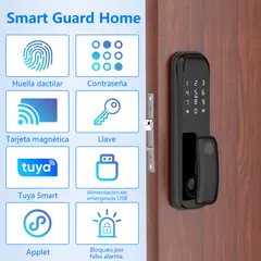 AIZO - Cerradura Digita Wifi Huella Inteligente Tuya App Con Clave-