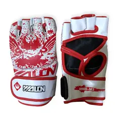 GYMHOME - Guantes de MMA Wolon Blood Series Blanco