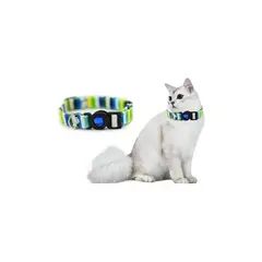 GENERICO - Collar Para Tu Mascota Gato De Nylon Rayado Hey
