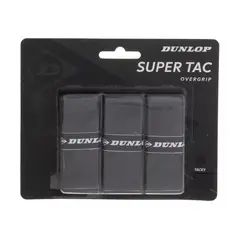 DUNLOP - Overgrip Super Tac Negro X3 Tenis Padel