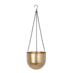 REGALITOLINDO CL - Porta Maceta Macetero Metal Colgante Dorado Diseño Nórdico