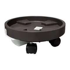 GENERICO - Porta Maceta Base Móvil Con Ruedas Y Bandeja Drenaje 30cm X3