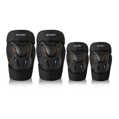 MOTOWOLF - Pack Rodilleras y Coderas para moto 1010