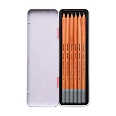 BRUYNZEEL - Lapices Expression 6 Grafitos - Caja Metalica