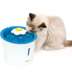 CATIT - Fuente Bebedera Flor 3 Litros con Luz Led para Gatos