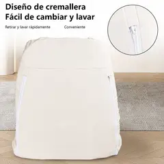 AIZO - Blanco Sofá Silla Lectura Sofá Ocio Perezoso+almohada