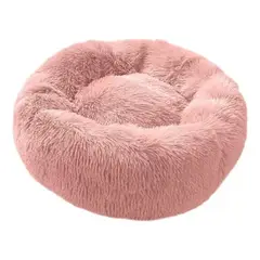 GENERICO - Cama Antiestrés Peluda Para Perros Y Gatos 60 Cm
