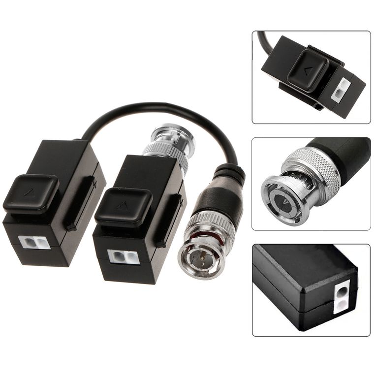 Balun de Video Pasivo HD-TVI/CVI/AHD/CVBS 2MP a 4K