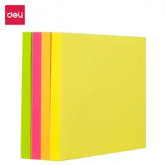 DELI - Pack de 6 Nota adhesiva 76x76 mm 4x100 hojas