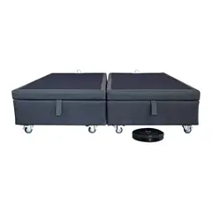 BLOCCARE - Base De Cama Baul Queen Rueda DeluxeRefuerzo para colchon Velastico