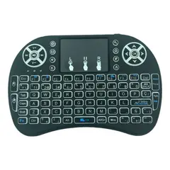 IMPORTCLICK - Mini Teclado Inalámbrico Touchpad Smart TV Retroiluminado - Blanco