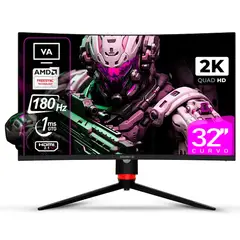 MASTER G - Monitor Gamer 32" Curvo QHD 1440 VA 180Hz 1ms MGMG3240CQ