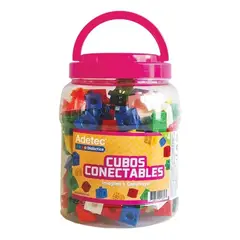 ADETEC - Juego Didáctico Cubos Conectables 140 Piezas - 616
