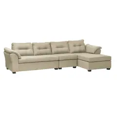 INNOVAMUEBLES - Sofá Seccional Laos XL Intercambiable Tela Beige Claro