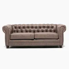 BARRA DESIGN - SOFA CHESTERFIELD 3C SKIN CAFÉ