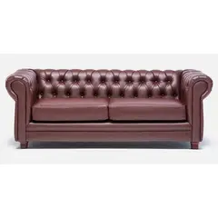 BARRA DESIGN - SOFA CHESTERFIELD 3C PU CAFÉ