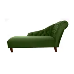 BARRA DESIGN - CHAISE LONGUE DERECHO FELPA VERDE…