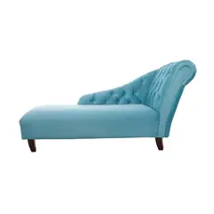 BARRA DESIGN - CHAISE LONGUE DERECHO FELPA TURQUESA…