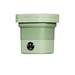 CRUSEC - Mini Lavadora Portatil Plegable Automática 7 Litros - Verde