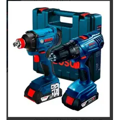 BOSCH - Taladro Percutor Gsb 180 + Llave De Impacto Gdx 180+maletín Color Azul