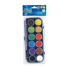 ART AND CRAFT - Acuarela 12 Colores Con Pincel