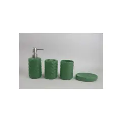 CHANTILLY - Set Accesorios Baño 4 Piezas Bacco Verde