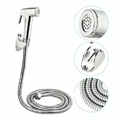 OEM - Ducha Bidet Arabe Soporte + Manguera Flexible Wc Baño