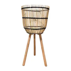 OEM - Macetero Tejido Porta Maceta Rustico Fibra 44x22cm