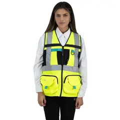 ALASKA - Chaleco Geologo Xpert Amarillo Mujer