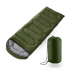 PWRFITNESS - Saco de Dormir Expandible 2 en 1 Verde 148x202 cm