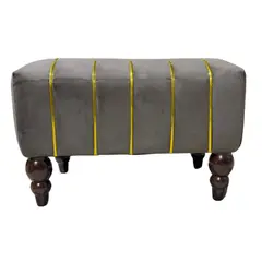 GENERICO - Banqueta Kenia Chocolate Felpa 60x40x45 Rimar