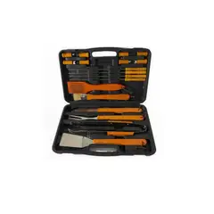 GENERICO - Kit Parrilleros Asado Maleta 18 Piezas