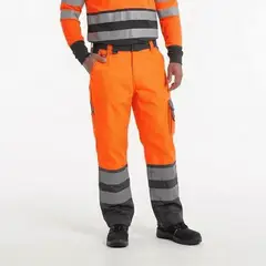 T WORLD - Pantalón Reflectante Bicolor Alta Visibilidad Clase 2 Hombre