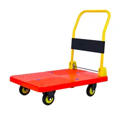 HOME & DESING - Carro de Carga Rojo Capacidad 400 kilos