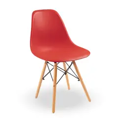 HOME & DESING - Silla estilo moderno Roja.