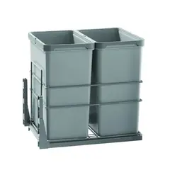 HBT - Basurero 2x28 lts para Frente 450 mm HIGOLD Gris