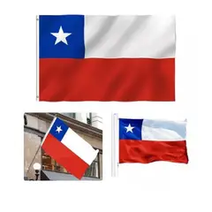 GENERICO - Bandera Chilena Publicitarias De Chile Poliester 90 X 150cm