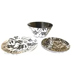 BONITA HOME - Juego de Vajilla Melamina 9 Piezas Mod Bh-bn-01