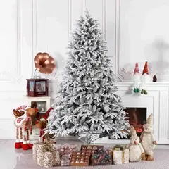 GENERICO - Árbol De Navidad Nevado 180cm Frondoso Árbol Artificial