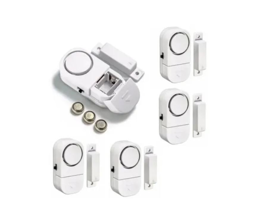 Alarma 90 decibelios Con Sensor Magnético para puertas y ventanas