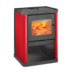 AMESTI - Calefactor a Leña Classic 400 Rojo