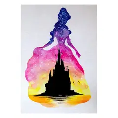 LUKOVEE - Kit De Bordado Pintura Diamante 5d Por Número Disney 40x30cm