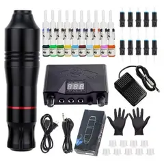 VERCI - Kit De Tatuaje Inalámbrico Pen Rotativa Mas Accesorios
