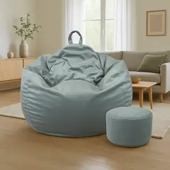 JOYTEK - Puff Pera talla L 100x70 GRIS CLARO