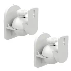 GENERICO - SOPORTE PARLANTE A MURO 2 UNI BLANCO ATORNILLABLE