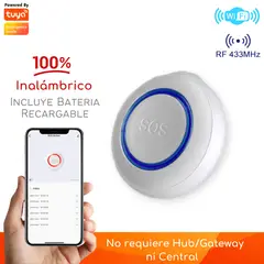 D MOTICA - Botón De Pánico Inalámbrico Inteligente Wifi + Rf433 Mhz