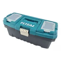 TOTAL TOOLS - Caja Para Herramientas Plástica 14 Pulgadas Cierre Metalico