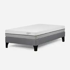 ROSEN - Cama Europea Pratta 1 Plaza Pata Madera 90 x 200 cm